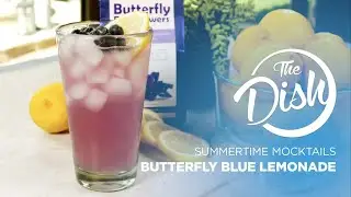 Summertime Mocktails:  Butterfly Blue Lemonade