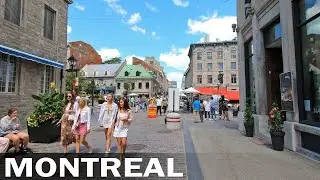 Walking in Old Montreal, Canada - Saturday Afternoon Walk - Summer 2021