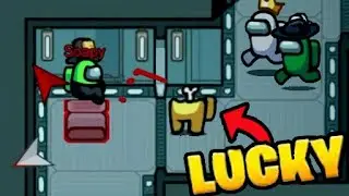 Among Us LUCKIEST Moments #1