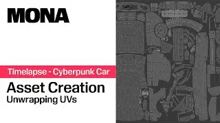 Timelapse | Unwrapping Uvs on a Cyberpunk Car