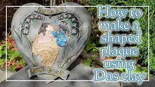 How to make a shaped plaque using Das clay
