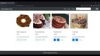 Online Bakery Shop in Python using Django