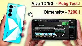 Vivo T3 5G Pubg Test - Vivo T3 5G Bgmi Test - Graphics Test.!🔥