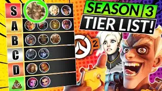 NEW SEASON 3 TIER LIST - EVERY HERO RANKED BEST to WORST - Overwatch 2 Guide