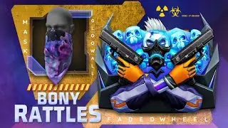 Bony Rattles Gloowall + Neon Celebration Face Mask in Faded Wheel Event Free Fire