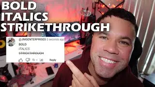 How To Leave a BOLD, ITALIC or STRIKETHOUGH Comment on YouTube
