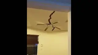 Ceiling Falls on Ceiling Fan
