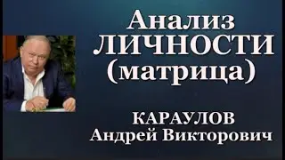 Андрей #КАРАУЛОВ АНАЛИЗ ЛИЧНОСТИ/ Матрица