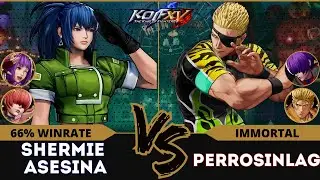 KOFXV⭐SHERMIE ASESINA (Leona/Athena/Shermie) vs PERROSINLAG (O.Shermie/Rámon/Ryo)⭐Ranked Match