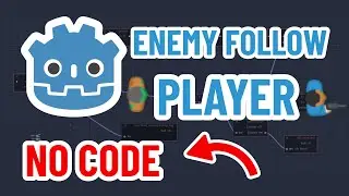 Enemy Follow Player in Godot | no code | Visual Scripting