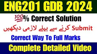 ENG201 GDB Solution 2024 || ENG201 GDB Solution Spring 2024 || ENG201 GDB 2024 | ENG201 GDB Solution