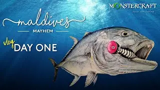 MonsterCraft Fishing - Maldives Mayhem - Jigging, Popping, Flats and Surf! - DAY 1