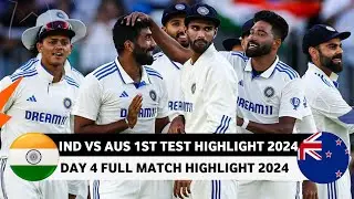 India vs Australia 1st Test Day 4 Full Match Highlight Video 2024 | IND vs AUS Test Highlight