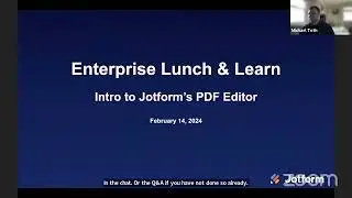 Jotform Enterprise Lunch & Learn: Intro to Jotform's PDF Editor