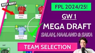 MY FPL GAMEWEEK 1 TEAM SELECTION WITH HAALAND, SALAH & SAKA!! | Fantasy Premier League 2024/2025