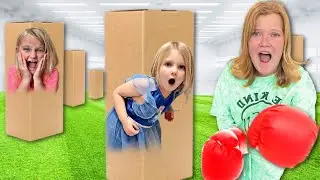 Extreme Hide & Seek in Boxes Challenge *DON'T GET HIT*