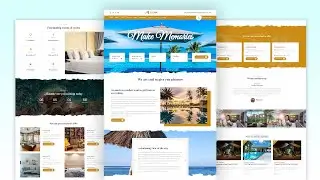 How to Make Hotel, Room and Hostel Booking Website with  HTML CSS and Javascript