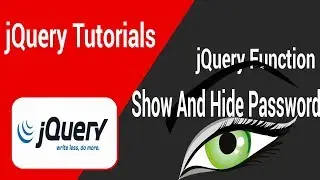 Show And Hide Password Text Field In jQuery In Tamil