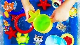 44 Gatti | Scivoli d'acqua e giochi in piscina con i Buffycats | Giochiamo insieme!