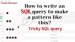 Tricky SQL query | Master writing SQL queries | Interview Question