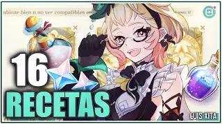 TODAS LAS RECETAS ¿Cartas multiusos? 🌷 FANTASIA de AROMAS ◈「 Evento Web 」• 16 Recetas Genshin Impact