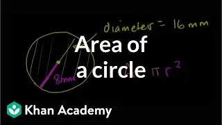 Area of a circle | Perimeter, area, and volume | Geometry | Khan Academy