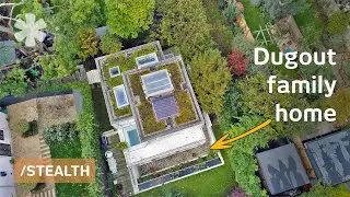 Couldn’t build higher. His Dugout backyard home grew upside-down