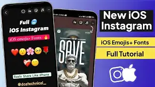 New iOS Instagram iOS Fonts+iOS Emojis+Reels Share Like iPhone On Android Instagram | Honista V10 🔥