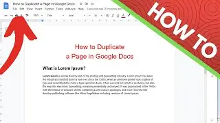 How to Duplicate a Document in Google Docs