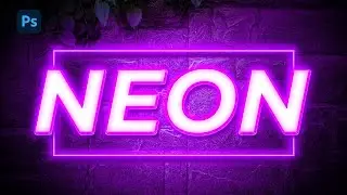 Neon Text Effect in Photoshop - v2