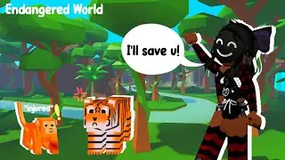 I found ENDANGERED animals in the RAINFOREST🐒🌳Roblox Endangered World ~Ziki