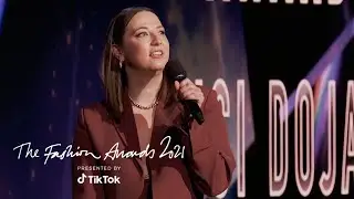 Nensi Dojaka | BFC Foundation Award | The Fashion Awards 2021 presented by TikTok