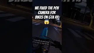Bikes Are Fixed On GTA RP With This New POV Cam 😱 #gta #gta5 #gtarp #shorts