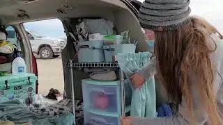 Tour of a Solo Woman Living Cheap in a Minivan | No-Build Van Life