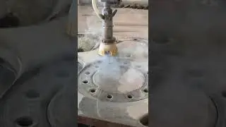 Waterjet Cut 3/4” Thick Steel 