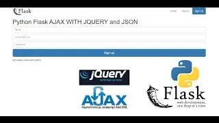 Python Flask AJAX WITH JQUERY and JSON | Sign Up using MySQLdb Database