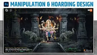 Ganesh Chaturthi Banner Editing | Ganesh Jayanti Banner | Manipulation Banner With AI In Photoshop