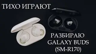 Тихо играет наушник. Разборка Galaxy Buds. Disassembly Buds