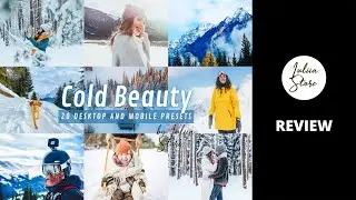 Cold Beauty Lightroom Presets Review | Winter Mobile Presets DNG Free App | Snow Preset Lightroom