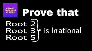 Prove that root 2 is irrational ll cbse class 10 chapter 1 real numbers