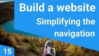 Build a responsive website tutorial 15  - Simplifying the navigation with includes