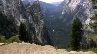 Yosemite 4 miles trail down, throughglass