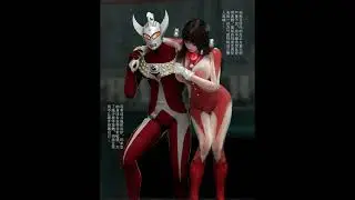 女奥特曼战士受伤 Female Ultraman warrior injured
