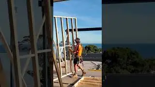 This is the framing process of an Australian house 