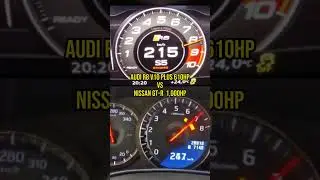 Audi R8 V10 Plus vs Nissan GT-R 