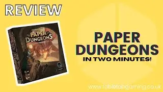 Paper Dungeons – 2 Minute Unboxing and Review | A Dungeon Scrawling Roll & Write adventure!