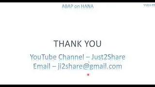 Video 8: ABAP on HANA - Group By functionality