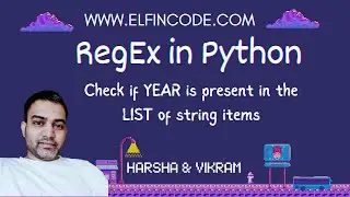 Extract YEAR from the List of String Item using RegEx | Regular Expression Tutorial Python Part 4