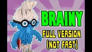 3D MODULAR ORIGAMI #147 BRAINY SMURF FULL VERSION (NOT FAST)