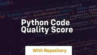 python code quality score